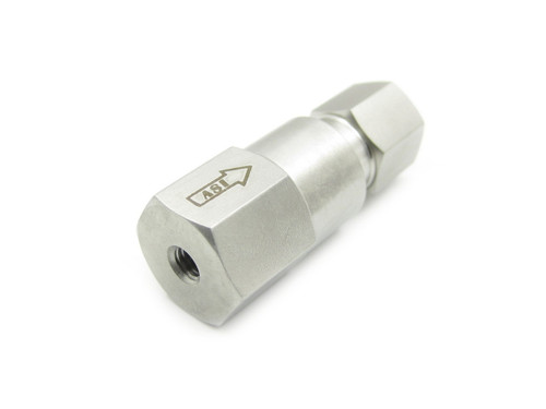 In-Line Check Valve with 1/8" Ball Cartridge, Ultra High Pressure