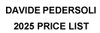 PEDERSOLI 2025 PRICE LIST