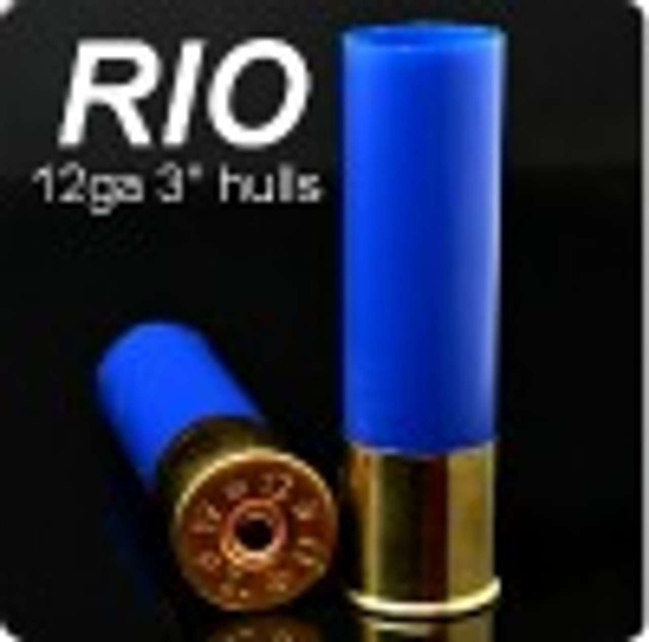 Blue Empty RIO High Brass Shotgun Shells 12 Gauge Used 12GA Hulls –