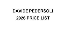 PEDERSOLI 2026 PRICE LIST