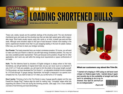 Brochure: Loading Shortened Hulls