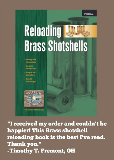 Reloading Brass Shotshells Manual  Bilozir Fine Guns & Reloading Supplies