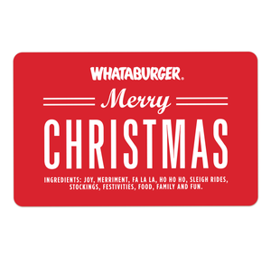 Merry Christmas Gift Card