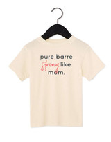 PURE BARRE YOUTH TEE PURE BARRE STRONG - NATURAL
