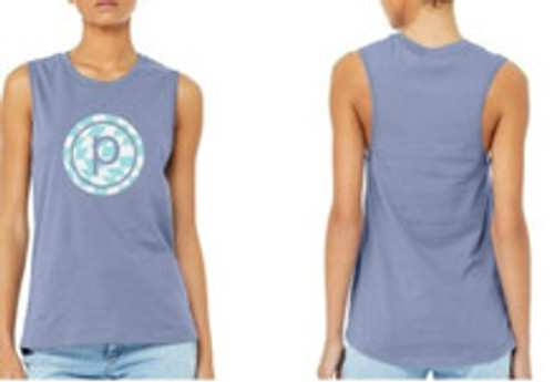 PURE BARRE CHECKERED CIRCLE P TANK