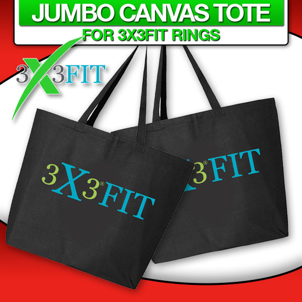 3X3FIT  HIGH QUALITY Jumbo Canvas Tote
