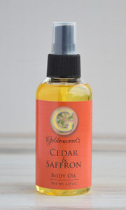 Saffron and Cedar, Cedar & Saffron Body Oil