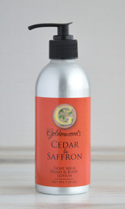 Saffron and Cedar, Cedar & Saffron Goat Milk Lotion Saffron and Cedar, Cedar & Saffron Goat Milk Lotion