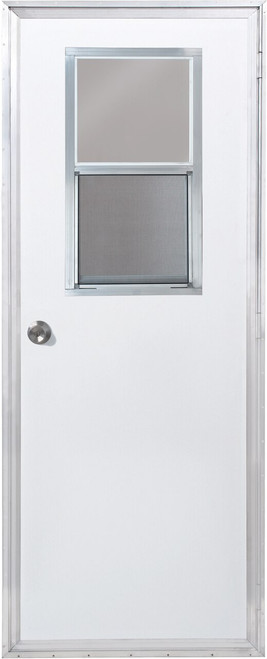 Dexter 36 Inch x 74 Inch Mobile Home Outswing Door with Vertical Sliding Window-1