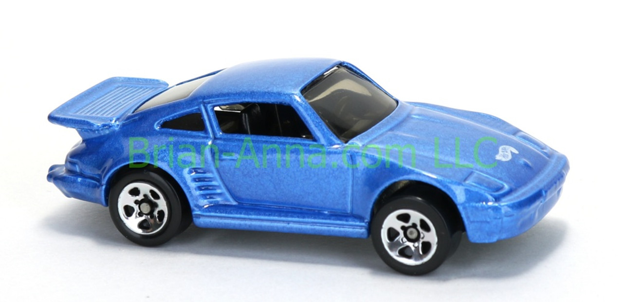 Hot Wheels Porsche 930 Turbo, Blue, sp5 wheels, Malaysia base, loose (2827)