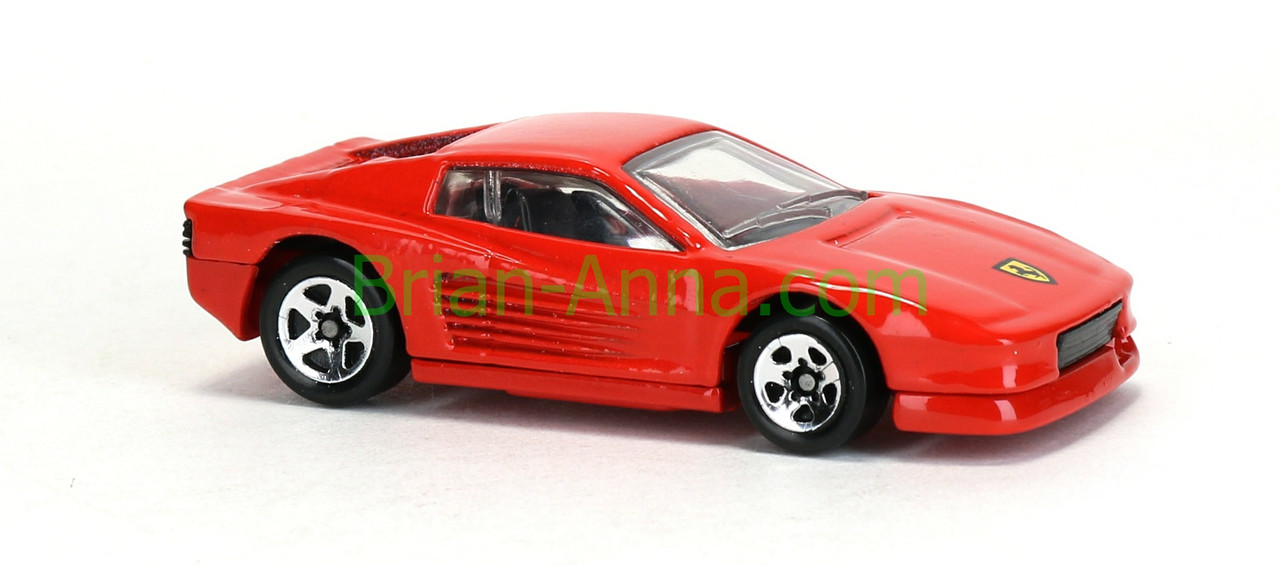 Hot Wheels Ferrari Testarossa, Red, sp5 whls (5603)