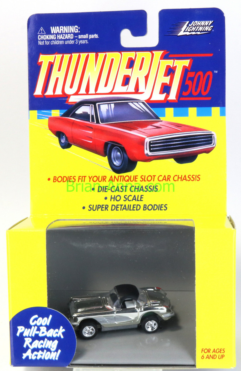 Johnny Lightning Thunderjet 500 Chrome Chevy Corvette