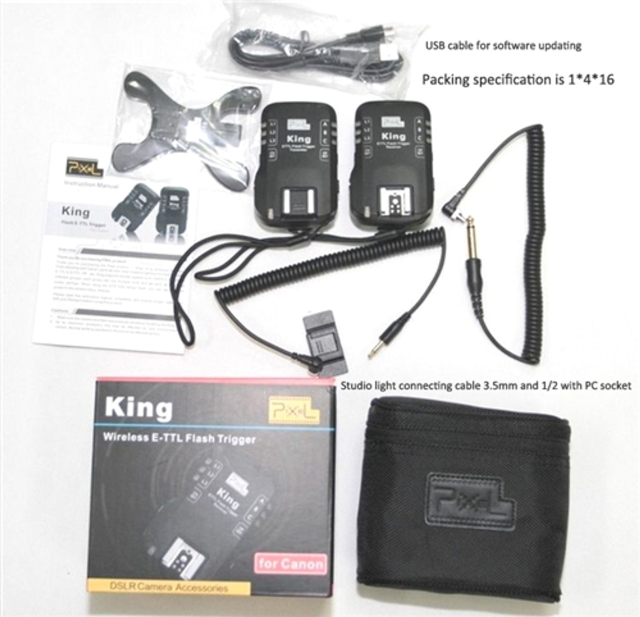 PIXEL KING i-TTL II Wireless Flash Trigger for Nikon SB-900 SB-910 SB-800  SB-700