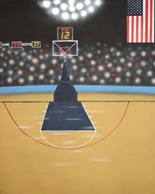 Basketball Court Sports Backdrop