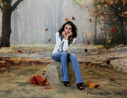 Fall Barn Outdoor Scenic Backdrop