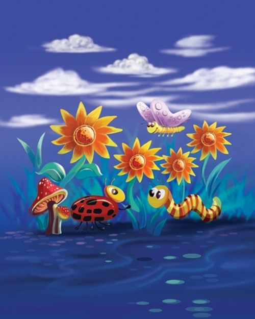 Sunflower Children's Scenic Backdrop