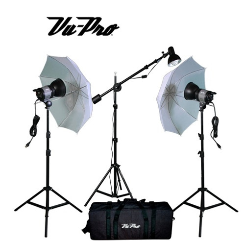Vu-Pro Viper V-100 2200 Watt Mini Boom Photography Lighting Kit