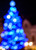 Blue Christmas Lights Bokeh Backdrop