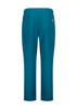 Teal unisex straight leg scrub pants with an elastic waistband and side pockets. The product features a logo.