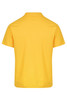 A yellow polo shirt with a simple design and short sleeves. The shirt has a collar and no visible branding.
