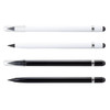 Four stylus pens in black and white, featuring a sleek design with varying shapes and tip styles.