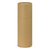 A drink bottle with a simple, cylindrical design, presented in a plain brown kraft paper tube package.