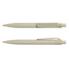 A set of two beige Bambusa Pens featuring a textured grip and clip design. Each has a smooth, rounded tip.