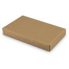 A brown cardboard box with a flat design, suitable for packaging a wooden puzzle.