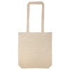 A Calico Long Handle Bag in a natural, unbleached canvas color with long handle straps and a spacious tote design.