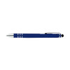 A stylus pen in a deep blue color with silver accents.