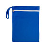 A blue Cosi Wet Bag featuring a white zipper and a convenient handle.