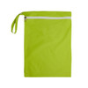 A bright green Cosi Wet Bag with a zip closure and a handle.