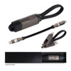 A multi-functional charging cable in grey and black, featuring a compact design with multiple connectors.