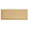 A bamboo game tray from the Dominator Set, featuring a smooth surface and a raised edge.