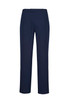 Navy blue men's adjustable waist pants with a sleek design and a subtle logo. Suitable for casual or formal occasions.