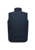 A unisex hi-vis waterproof reversible vest in navy, featuring a high collar and no visible branding.