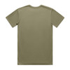 A green Basic Tee t-shirt with a plain design and no visible branding or logos on the back.
