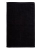 A black hand towel made from double-sided terry, measuring 40x60 cm. Features a logo on the fabric.