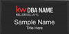 Keller Williams Realty Logo 2 Black Executive Name Badge