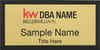 Keller Williams Realty Logo 2 Black Executive Gold Name Badge