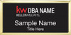 Keller Williams Realty Logo 2 Gold Executive Black Name Badge