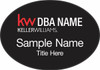 Keller Williams Realty Logo 2 Black Oval Name Badge