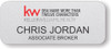 Keller Williams Realty Logo 4 Silver Regular Name Badge