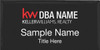 Keller Williams Realty Logo 3 Black Executive Name Badge