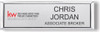 Keller Williams Realty Logo 4 Small Silver Executive Name Badge