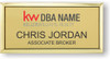 Keller Williams Realty Logo 3 Gold Executive Name Badge