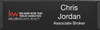 Keller Williams Realty Logo 4 Small Black Executive Name Badge