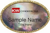 Keller Williams Commercial Gold Oval Beyond Bling Black Pearl Badge