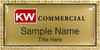 Keller Williams Commercial Gold Bling Badge