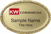 Keller Williams Commercial Gold Oval Bling Badge